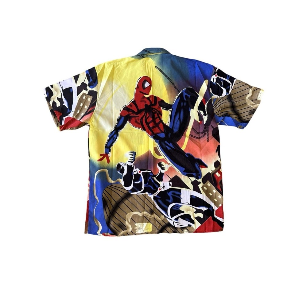 Marvel Spiderman X Image Comics Backlash Ben Reilly Hawaiian Shirt XL NWT - Picture 2 of 4